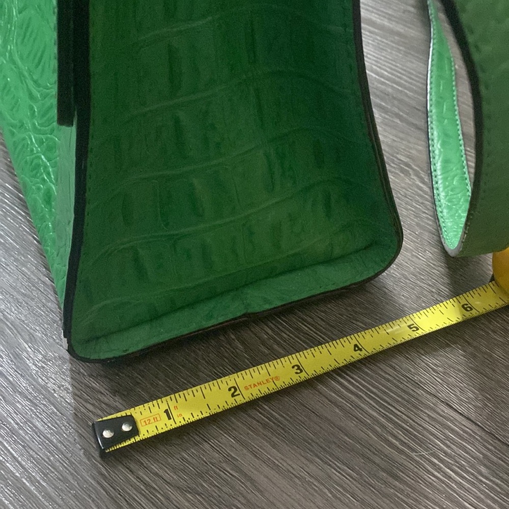 Kate Spade Green Crocodile Leather Darcy top handle - Picture 3 of 16